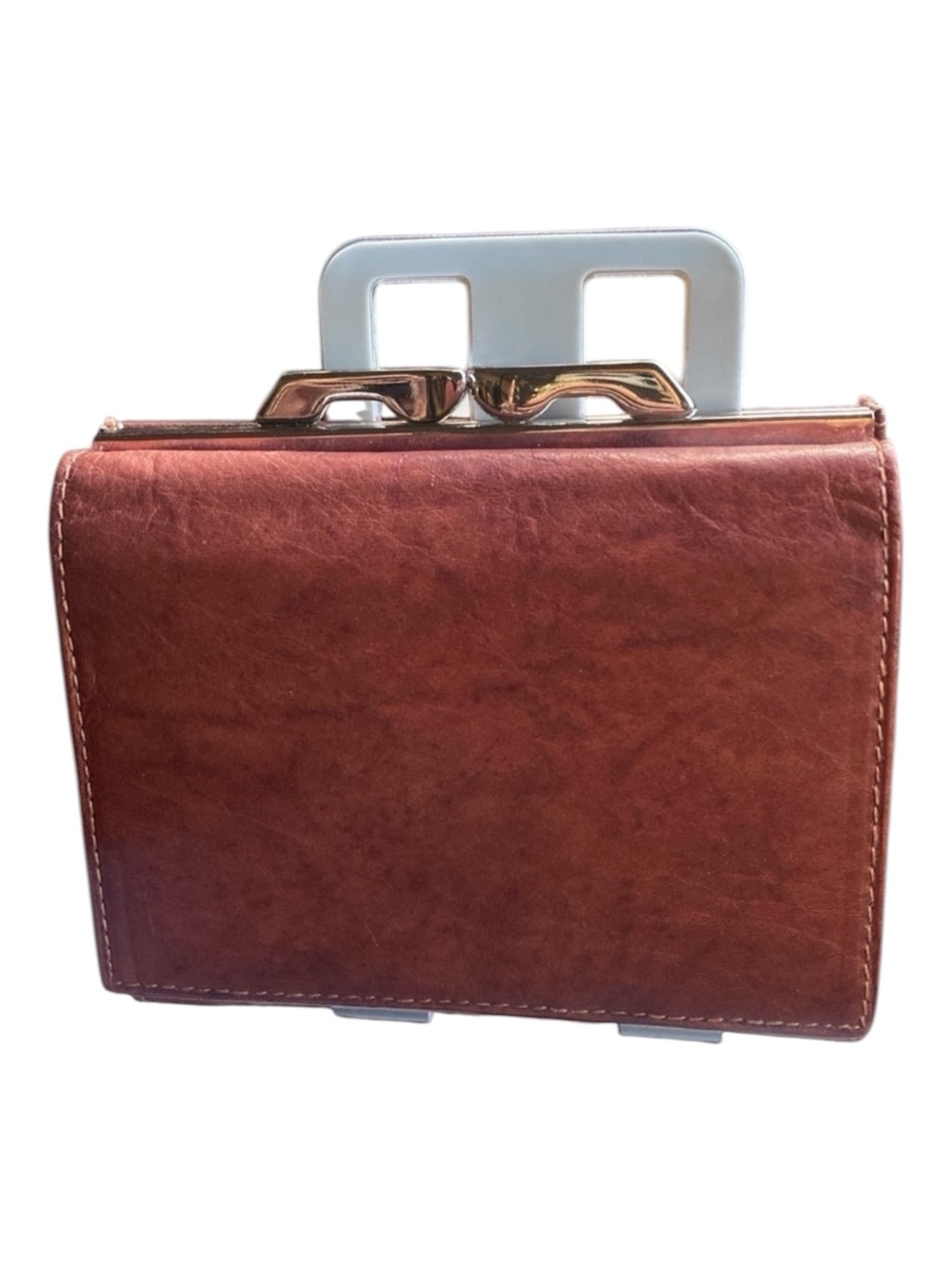 YL Genuine Brown Leather Tri-Fold Wallet GORPCORE 12 Card Slots Corpcore NEW